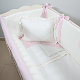 Ekru - Pembe Full Bebek Uyku Seti